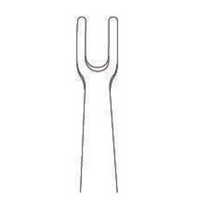 PCL Retractor 10" curved, 21mm blade, 10mm 2 prong blunt, handle bent, 1 hole